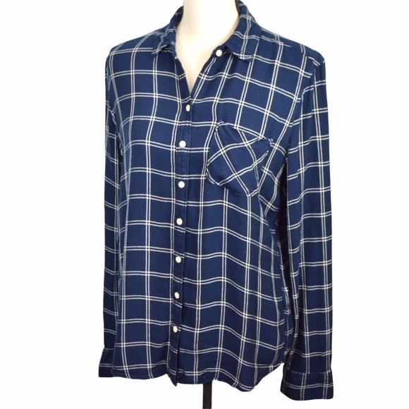 Aeropostale SOFT Rayon Plaid Button Down | Small - Picture 1 of 8